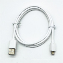 White TPE material phone data cable for iPhone